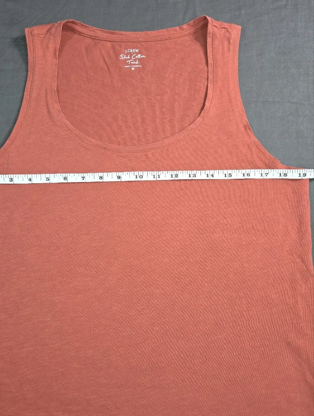 J. Crew Coral Scoop Neck Tank Top